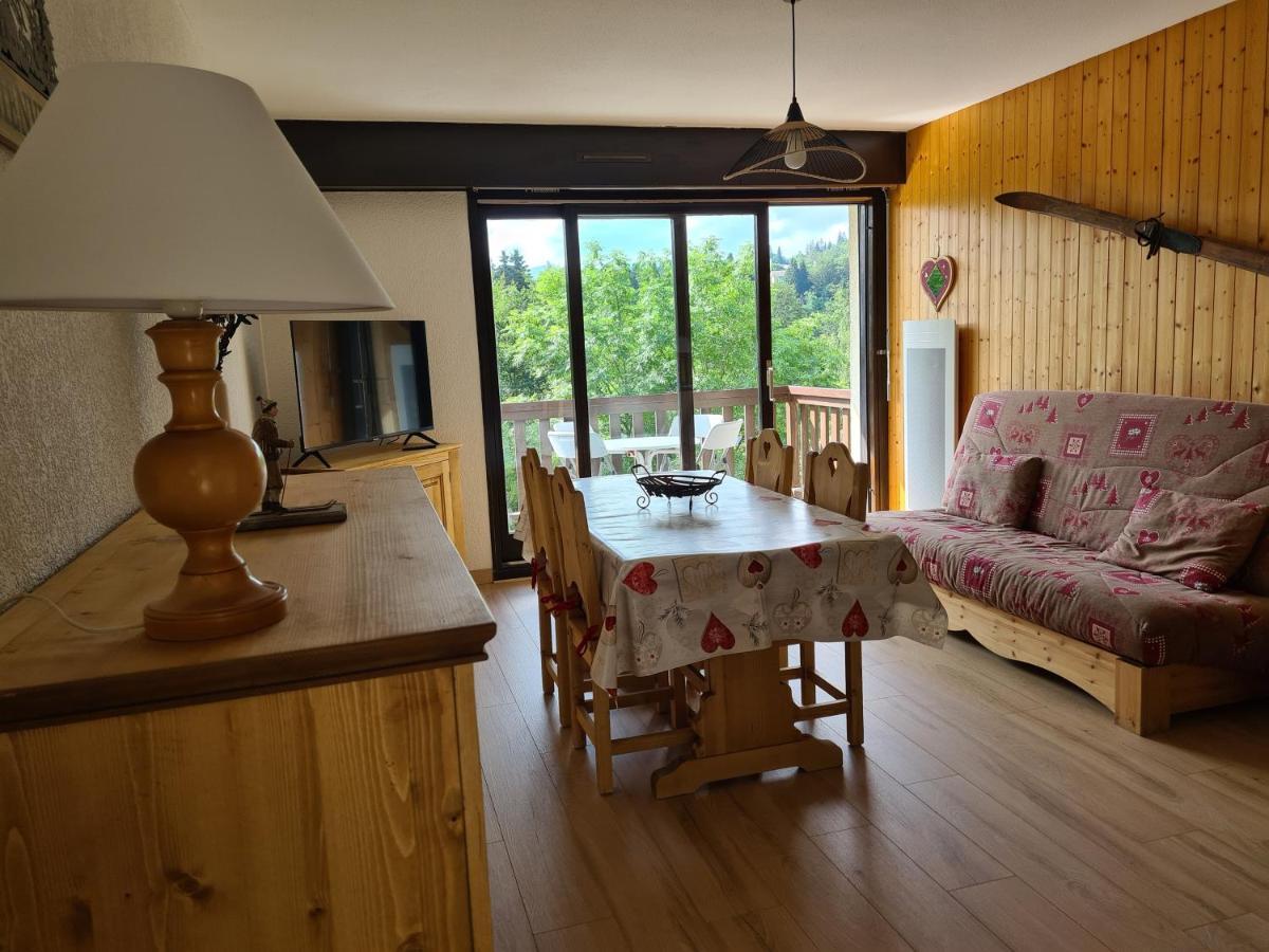 Charmant T2 De Montagne A La Station Des Rousses Avec Balcon Et Garage 레루스 외부 사진