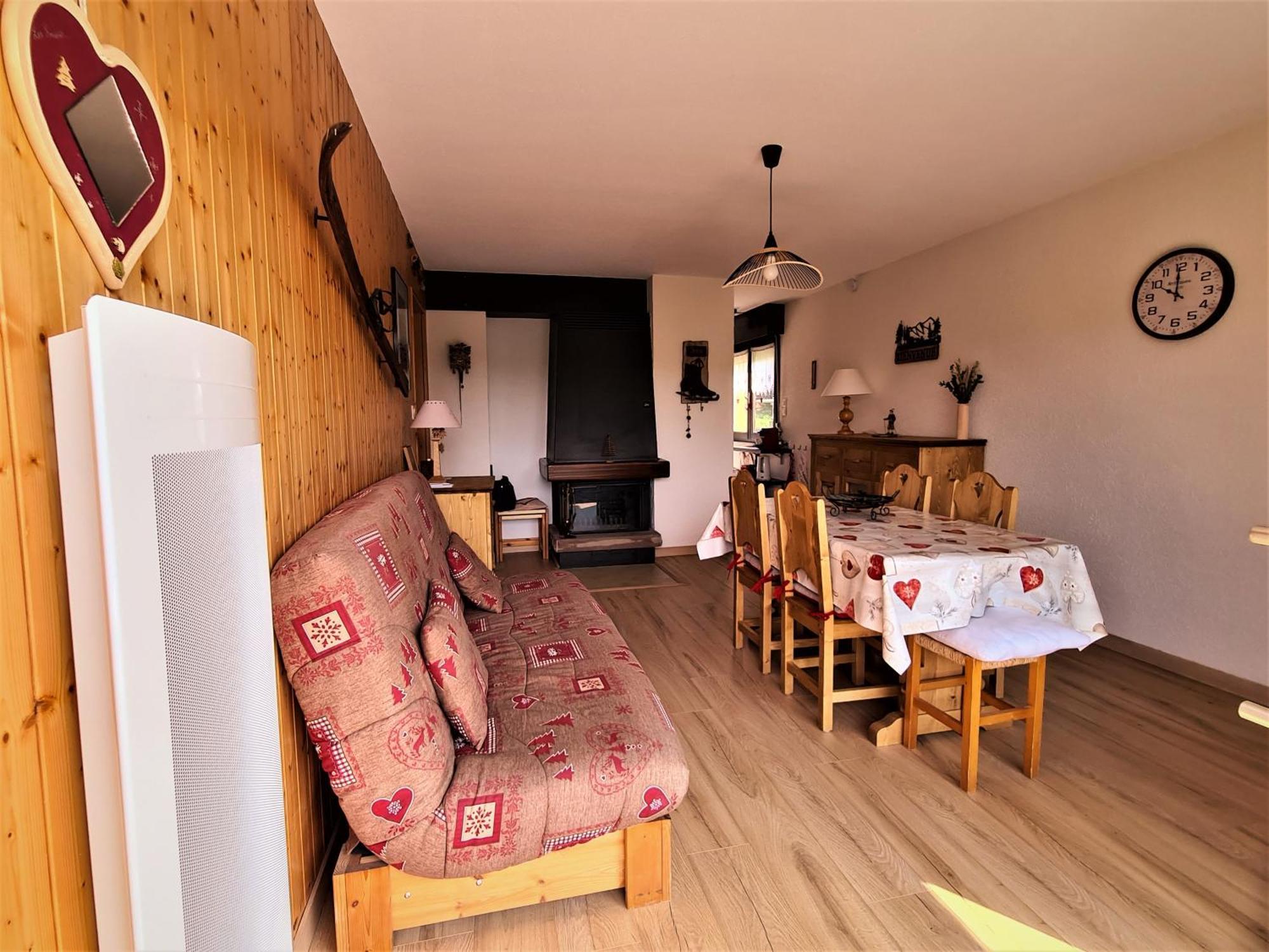 Charmant T2 De Montagne A La Station Des Rousses Avec Balcon Et Garage 레루스 외부 사진